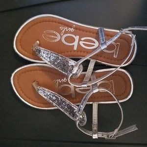 Silver sandals